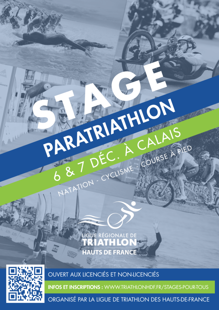 Stage Paratriathlon, 6 & 7 décembre à Calais